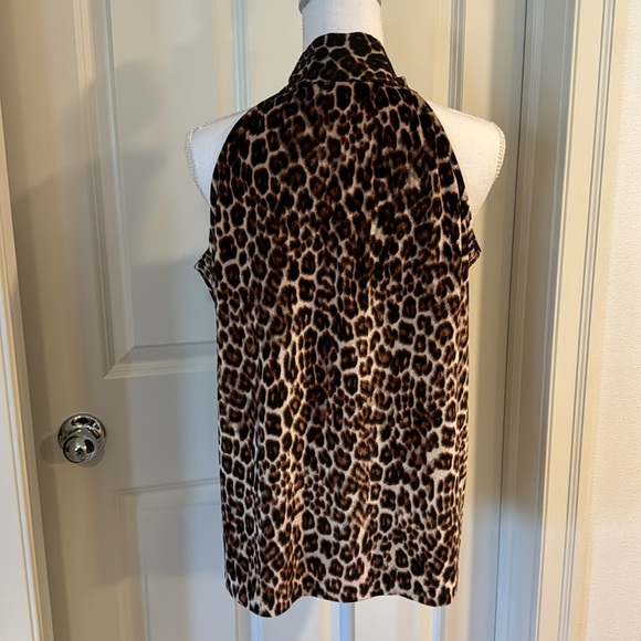 Animal print sleeveless blouse, M - Picture 3 of 11